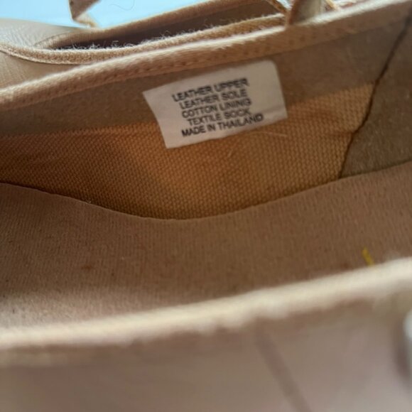 Bloch Ladies Tap- On Tan Leather MaryJane Tap soes size 71/2 - Picture 4 of 12